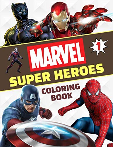 Product Cover Marvel Super Heroes Coloring Book: Great Coloring Book for Kids Ages 4-8