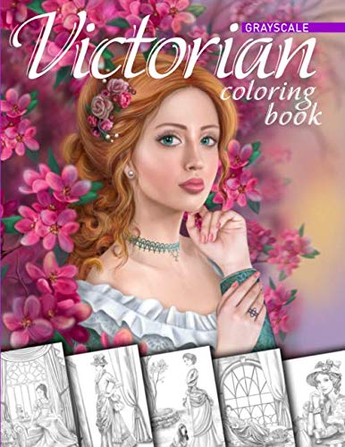 Product Cover Victorian Coloring Book. Grayscale: Coloring Book for Adults