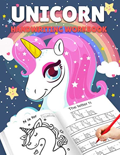 Product Cover Letter Tracing Books for Kids Ages 3-5: Unicorn Handwriting Practice, Letter Tracing Book for Preschoolers, Handwriting Workbook for Pre K, ... Tracing Books for Toddlers (Alphabet Tracing)