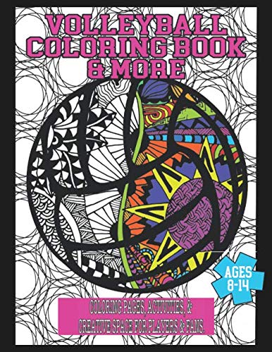 Product Cover Volleyball Coloring Book & More: Coloring Pages, Activities, & Creative Space for Players & Fans
