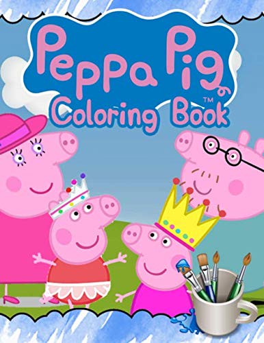 Product Cover Peppa Pig Coloring Book: Peppa Pig Jumbo Coloring Book With Cool Images For All Ages
