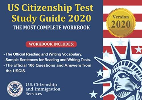 Product Cover US Citizenship Test  Study Guide 2019: THE MOST COMPLETE WORKBOOK