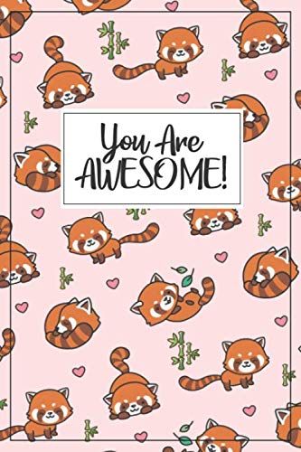 Product Cover Red Panda Gift - Red Panda Journal: lined red panda notebook w/ PANDAS ON EACH PG! red panda gifts for women, red panda book, red panda kid gift, red ... red panda party, red panda graduation gift