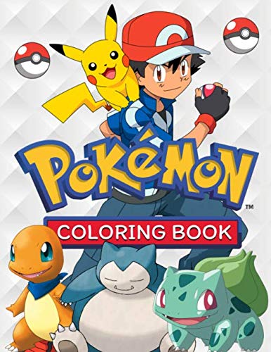 Product Cover Pokemon Coloring Book: Great Coloring Book for Kids Ages 4-12