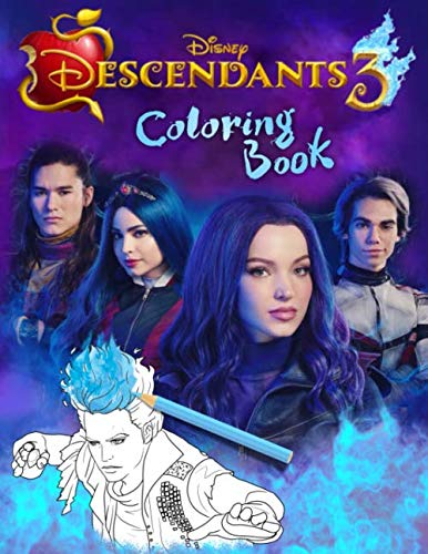 Product Cover Descendants 3 Coloring Book: Descendants Jumbo 3 Coloring Book With Unofficial Premium Images for Kids and Adults
