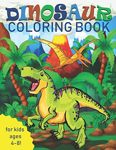 Product Cover Dinosaur Coloring Book for Kids: Great Gift for Boys & Girls, Ages 4-8