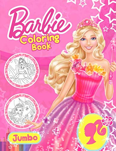 Product Cover Barbie Coloring Book: Barbie Jumbo Coloring Book For Girls 4-8 With Exclusive Images