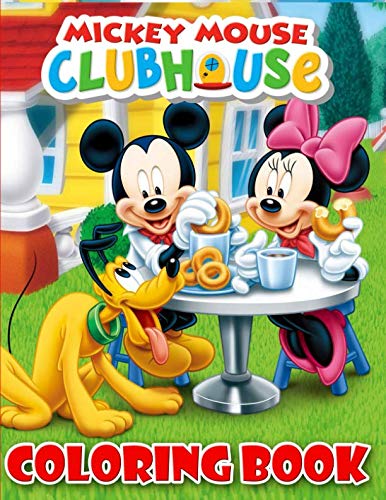Product Cover Mickey Mouse Clubhouse Coloring Book: 37 Exclusive Illustrations For Adults and Kids