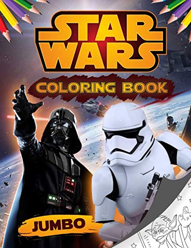 Product Cover Star Wars Coloring Book: Jumbo Star Wars Coloring Book For Kids ages 4-8 With High Quality Images
