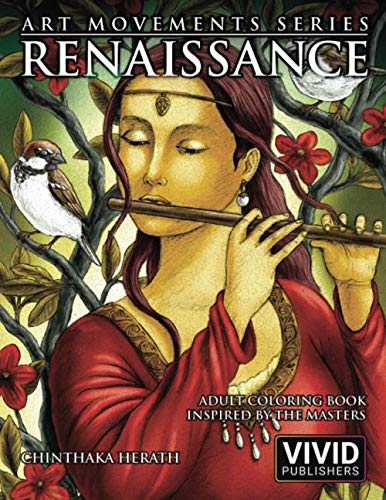 Product Cover Renaissance: Adult Coloring Book inspired by the Master Painters of the Renaissance Art Movement (Art Movements Series)