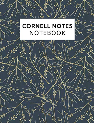 Product Cover Cornell Notes Notebook: Cornell Note-Taking Book for School Students, Meetings, 110 Pages, 8.5