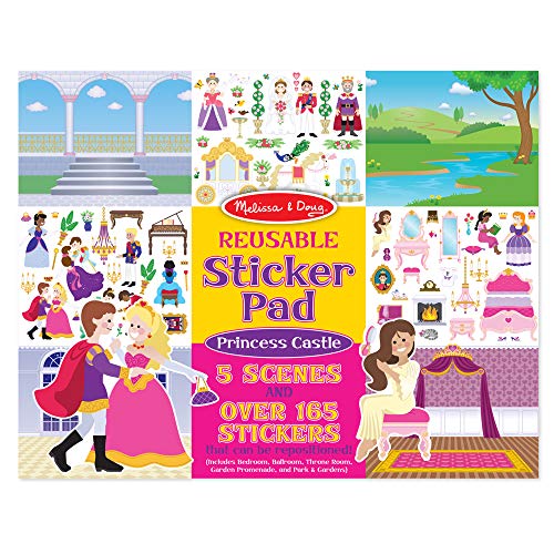 Product Cover Melissa & Doug Reusable Sticker Pad: Princess Castle (200+ Stickers and 5 Scenes)