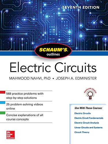 Product Cover Schaum's Outline of Electric Circuits, Seventh Edition (Schaum's Outlines)