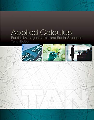Product Cover Applied Calculus for the Managerial, Life, and Social Sciences