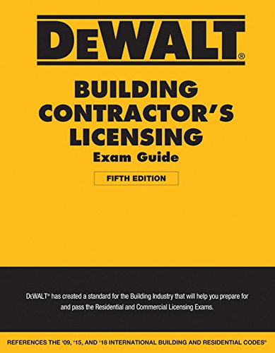 Product Cover DEWALT Building Contractor's Licensing Exam Guide: Based on the 2018 IRC & IBC (DEWALT Series)