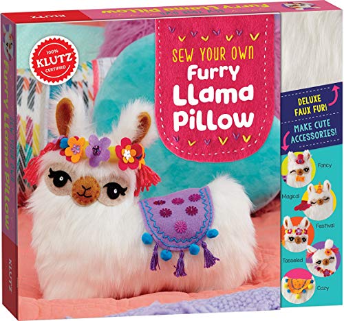 Product Cover Klutz Sew Your Own Furry Llama Pillow Sewing & Craft Kit