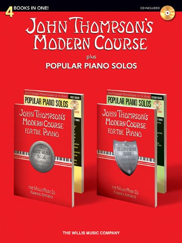 Product Cover John Thompson's Modern Course plus Popular Piano Solos: 4 Books in One! (John Thompson's Modern Course for the Piano)