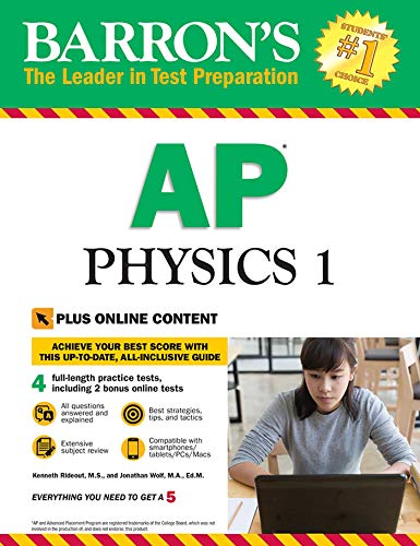 Product Cover Barron's AP Physics 1 with Online Tests (Barron's AP Physics 1 and 2)
