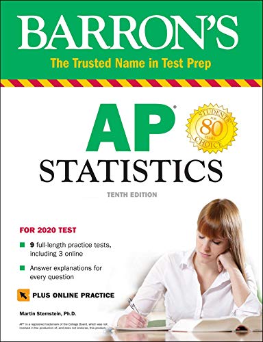 Product Cover Barron's AP Statistics with Online Tests (Barron's Test Prep)