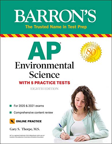 Product Cover AP Environmental Science: With 5 Practice Tests (Barron's Test Prep)