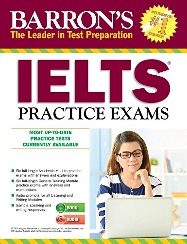Product Cover IELTS Practice Exams with MP3 CD (Barron's Test Prep)