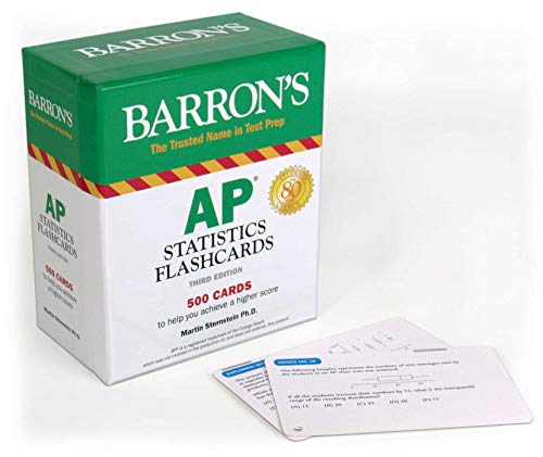 Product Cover AP Statistics Flashcards (Barron's Test Prep)