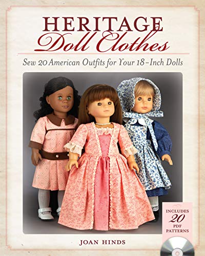 Product Cover Heritage Doll Clothes: Sew 20 American Outfits for Your 18-Inch Dolls