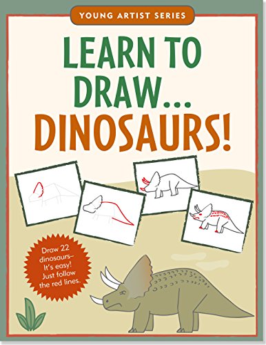 Product Cover Learn To Draw Dinosaurs! (Easy Step-by-Step Drawing Guide) (Young Artist Series)