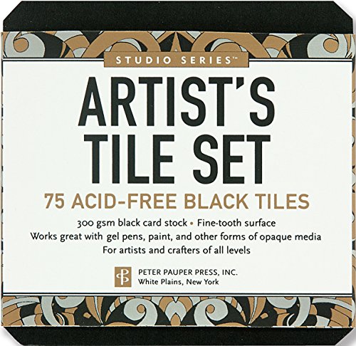 Product Cover Studio Series Artist's Tiles: Black (75 pack)