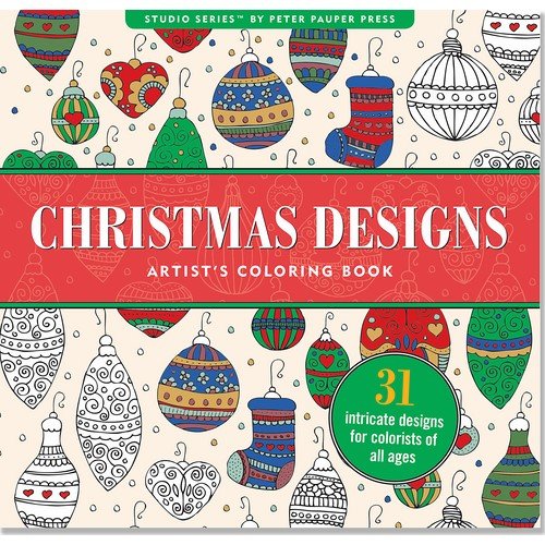 Product Cover Christmas Designs Adult Coloring Book (31 stress-relieving designs) (Studio)