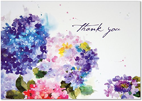 Product Cover Hydrangeas Thank You Notes (Stationery, Note Cards, Boxed Cards)