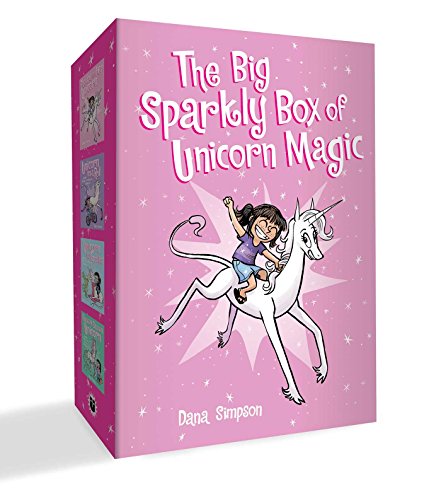 Product Cover The Big Sparkly Box of Unicorn Magic: Phoebe and Her Unicorn Box Set Volume 1-4