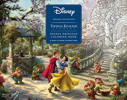 Product Cover Disney Dreams Collection Thomas Kinkade Studios Disney Princess Coloring Poster Book