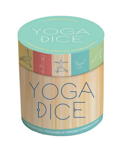Product Cover Yoga Dice: 7 Wooden Dice, Thousands of Possible Combinations! (Meditation Gifts, Workout Dice, Yoga for Beginners, Dice Games, Yoga Gifts for Women)