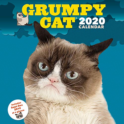 Product Cover Grumpy Cat 2020 Wall Calendar: (Funny Gag Gift Yearly Calendar, Cat Lover’s Present)