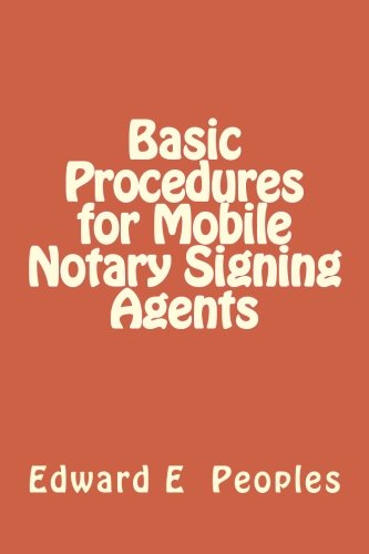 Product Cover Basic Procedures for Mobile Notary Signing Agents