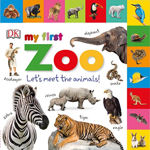 Product Cover Tabbed Board Books: My First Zoo: Let's Meet the Animals! (My First Tabbed Board Book)