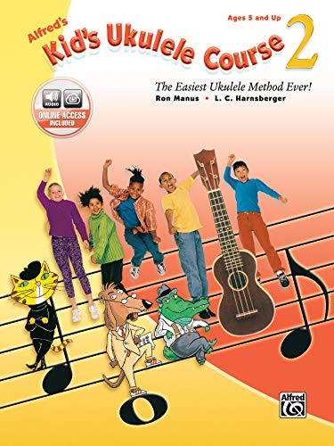 Product Cover Alfred's Kid's Ukulele Course 2: The Easiest Ukulele Method Ever!, Book & Online Audio