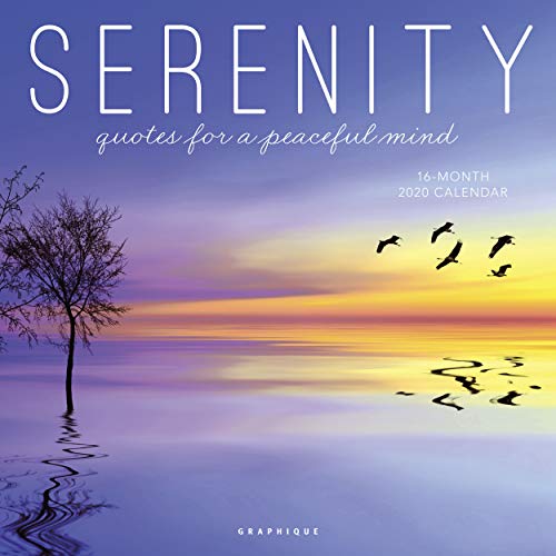 Product Cover Graphique Serenity Wall Calendar, 16-Month 2020 Wall Calendar with Encouraging Messages and Gorgeous Photographs, 3 Languages & Major Holidays, 2020 Calendar, 12
