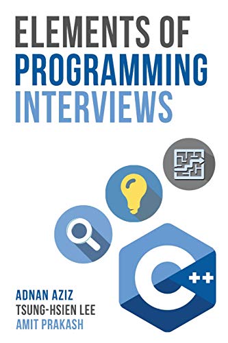 Product Cover Elements of Programming Interviews: The Insiders' Guide