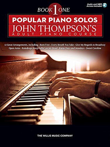 Product Cover Popular Piano Solos - John Thompson's Adult Piano Course (Book 1): Elementary Level