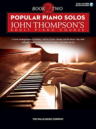 Product Cover Popular Piano Solos - John Thompson's Adult Piano Course - Book 2 Bk/Audio Online