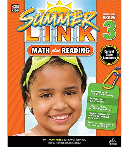 Product Cover Math Plus Reading Workbook: Summer Before Grade 3 (Summer Link)