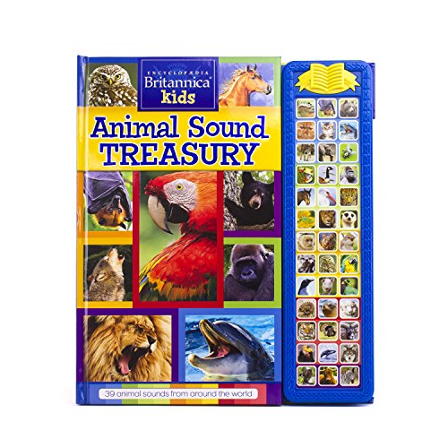 Product Cover Encyclopedia Britannica Kids - Animal Sound Treasury Book - PI Kids (Play-A-Sound)