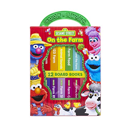 Product Cover Sesame Street - On The Farm My First Library Board Book Block 12-Book Set - PI Kids