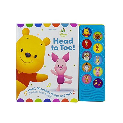 Product Cover Disney Baby Winnie the Pooh - Head to Toe! 10-Button Sound Book - PI Kids (Play-A-Song)
