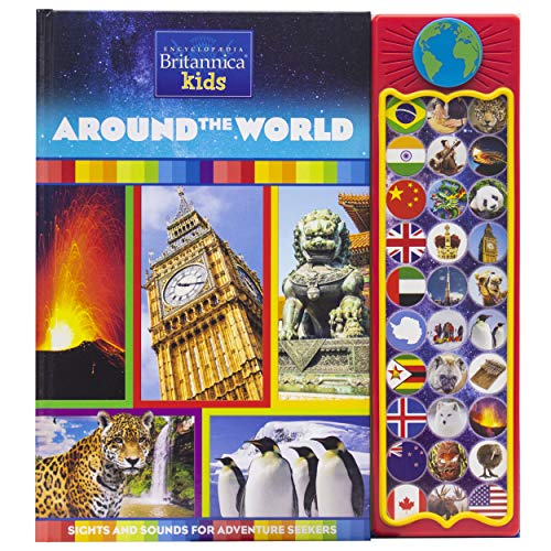 Product Cover Encyclopedia Britannica Kids - Around the World 30 Button Sound Book - PI Kids