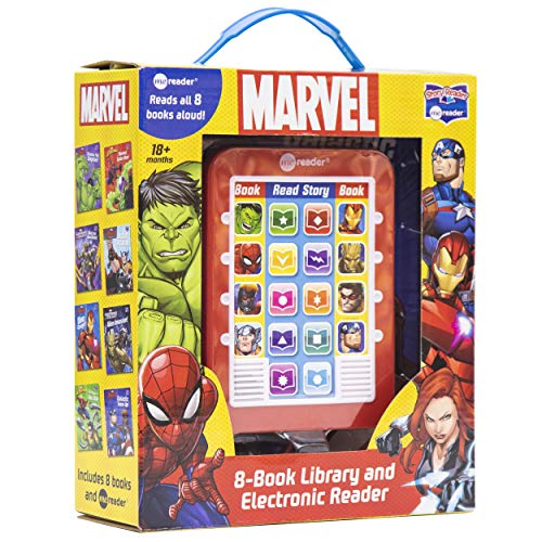 Product Cover Marvel - Avengers, Spider-man, and Guardians of the Galaxy Me Reader Electronic Reader with 8 Book Library - PI Kids