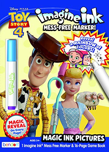 Product Cover Bendon 44557 Toy Story 4 Imagine Ink Magic Ink Coloring Book, Multicolor