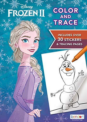 Product Cover Disney Frozen 2 Color and Trace 48-Page Activity Book with 8 Tracing Sheets 46038